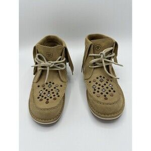 Ariat Cruiser Chukka Tan Fringe Shoe Boots Women Size 8B